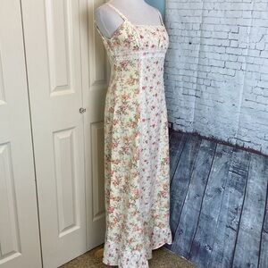 Jessica McClintock for GUNNE SAX Floral Print Prairie Dress SZ 9/10 Rare Vintage
